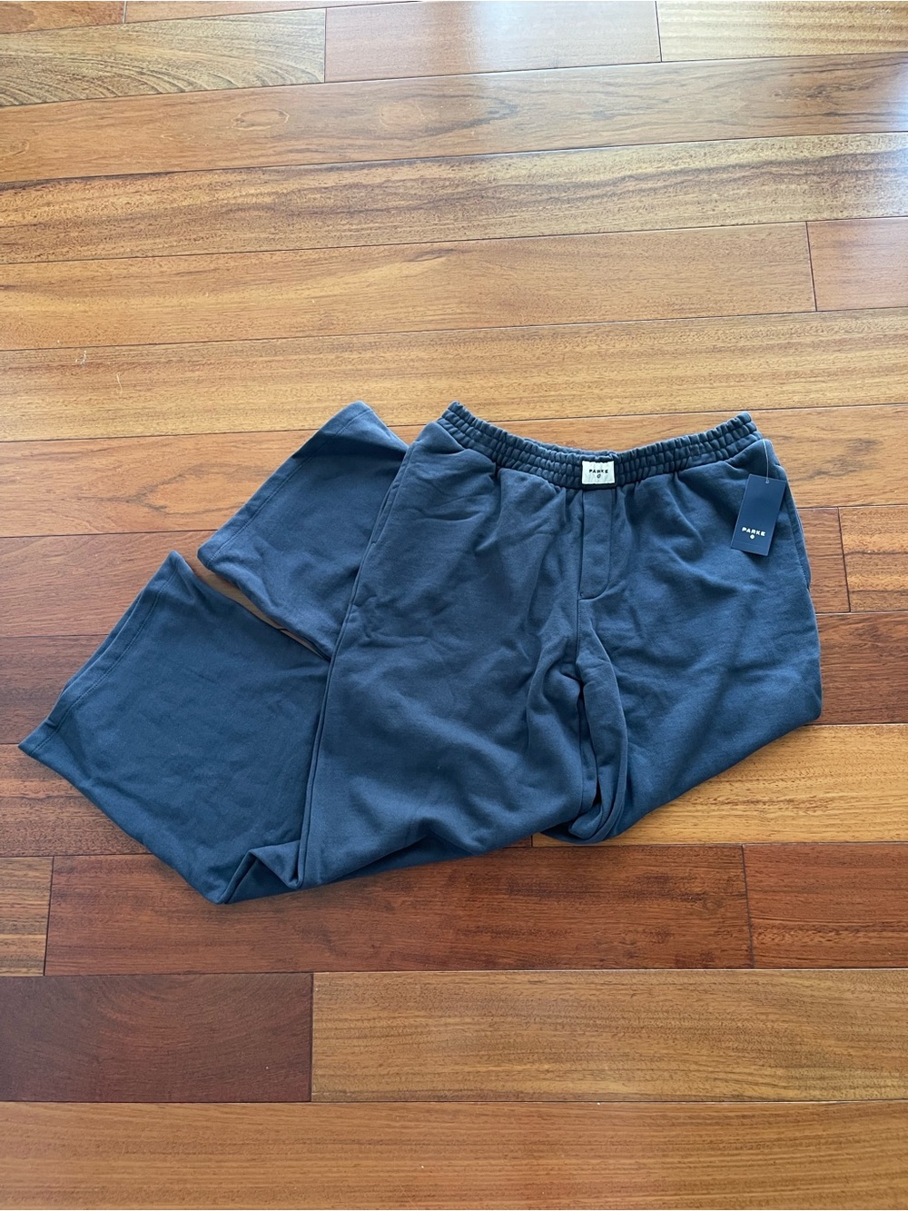 NWT PARKE x TARGET Navy High-Rise Boxer Sweatpants